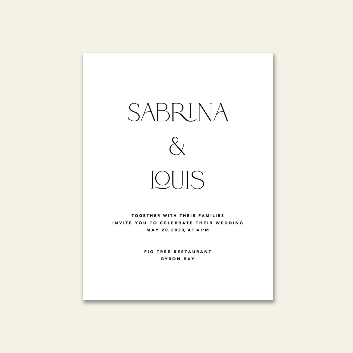Adore Wedding Invitation - Wedding Stationery & Signage by The Sea Salter Co.