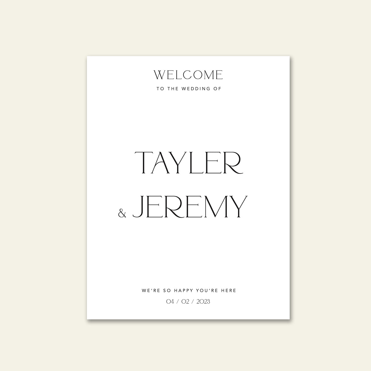 Adore Welcome Sign - Wedding Signage by The Sea Salter Co.