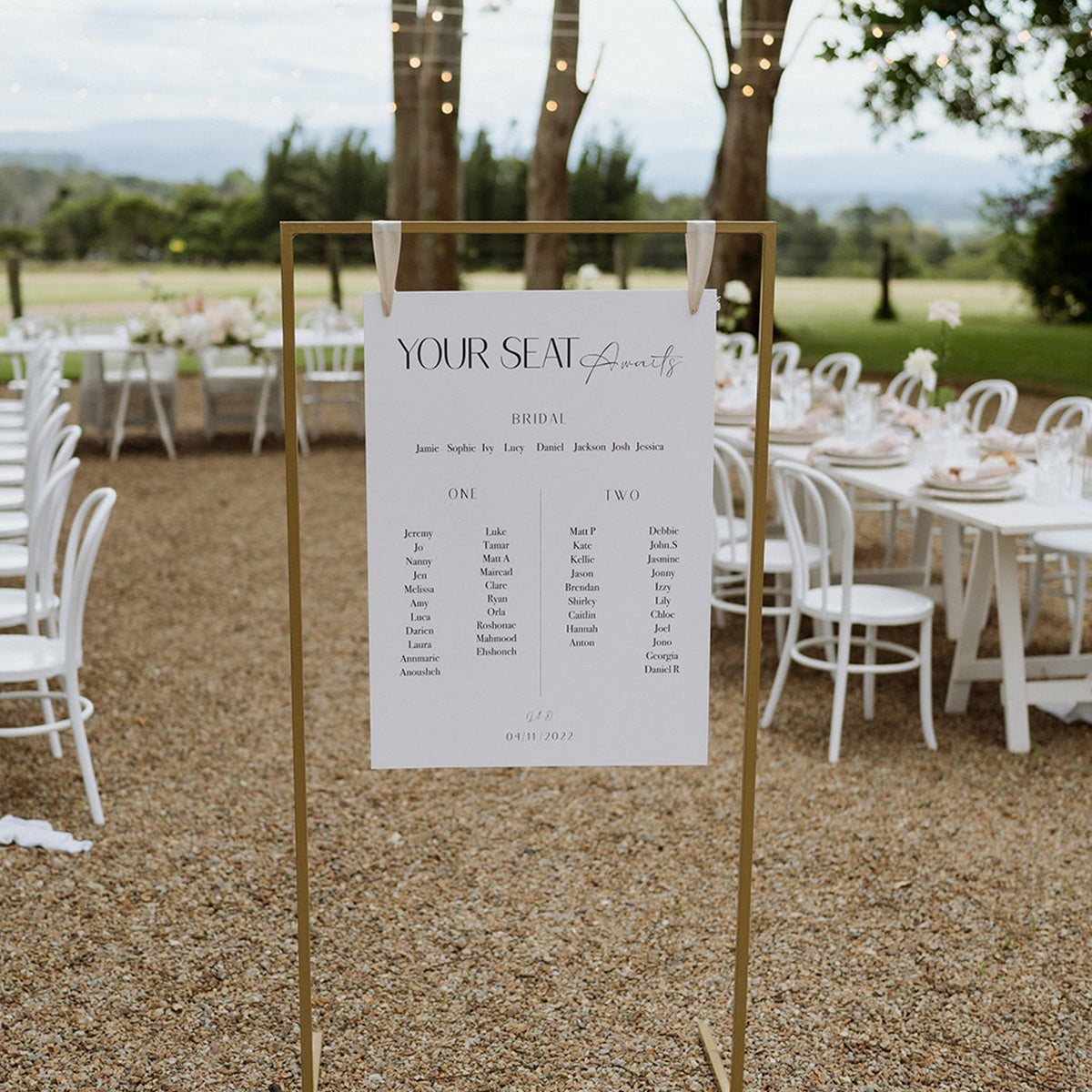 Seating chart - amonlina