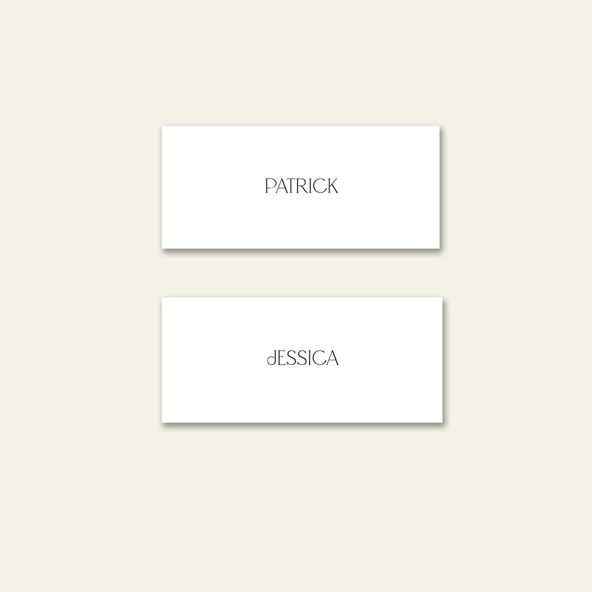 place cards - adore