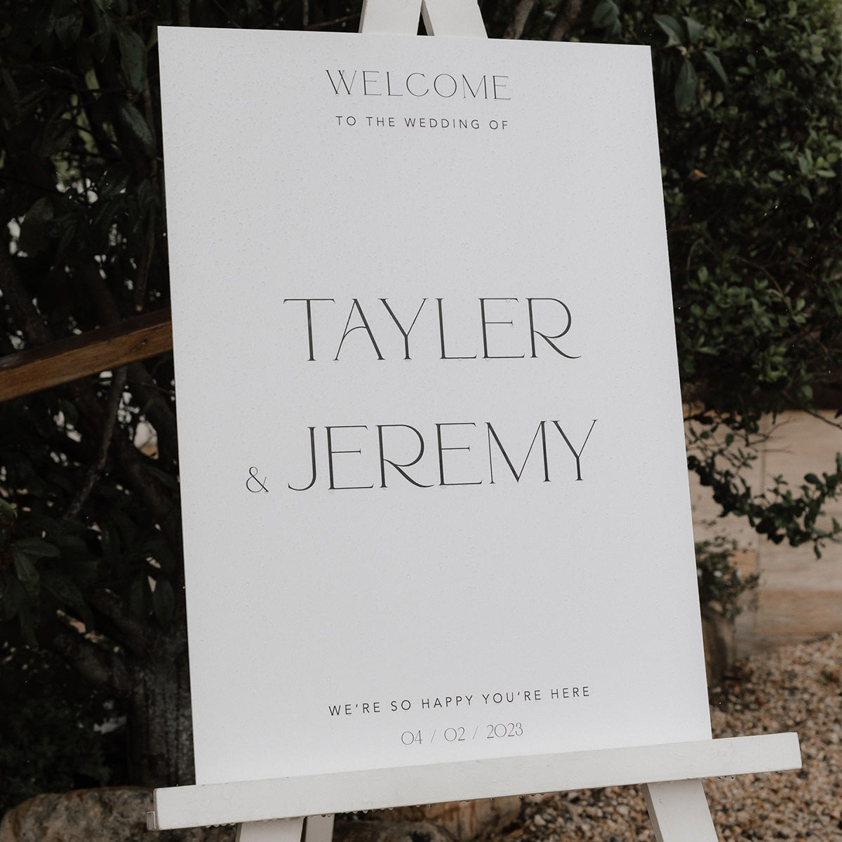 Adore Welcome Sign - Wedding Signage by The Sea Salter Co.