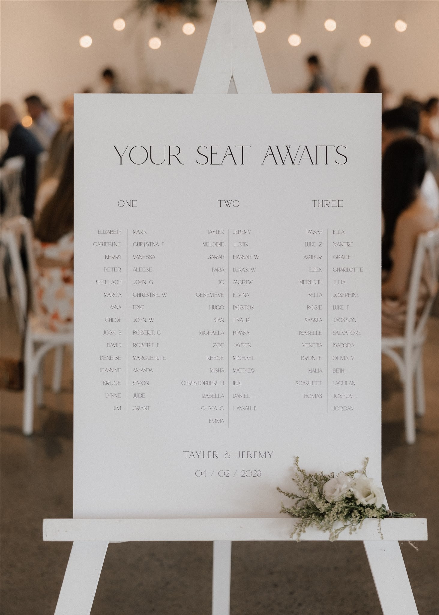 Wedding Seating Chart - Wedding Signage by The Sea Salter Co.