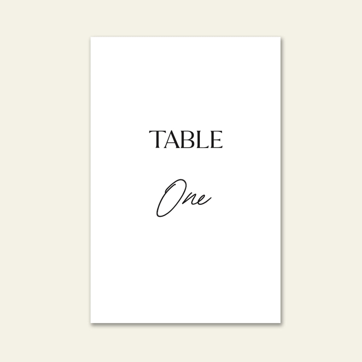 Harlow - Wedding Table Numbers - Wedding Stationery and Signage Online